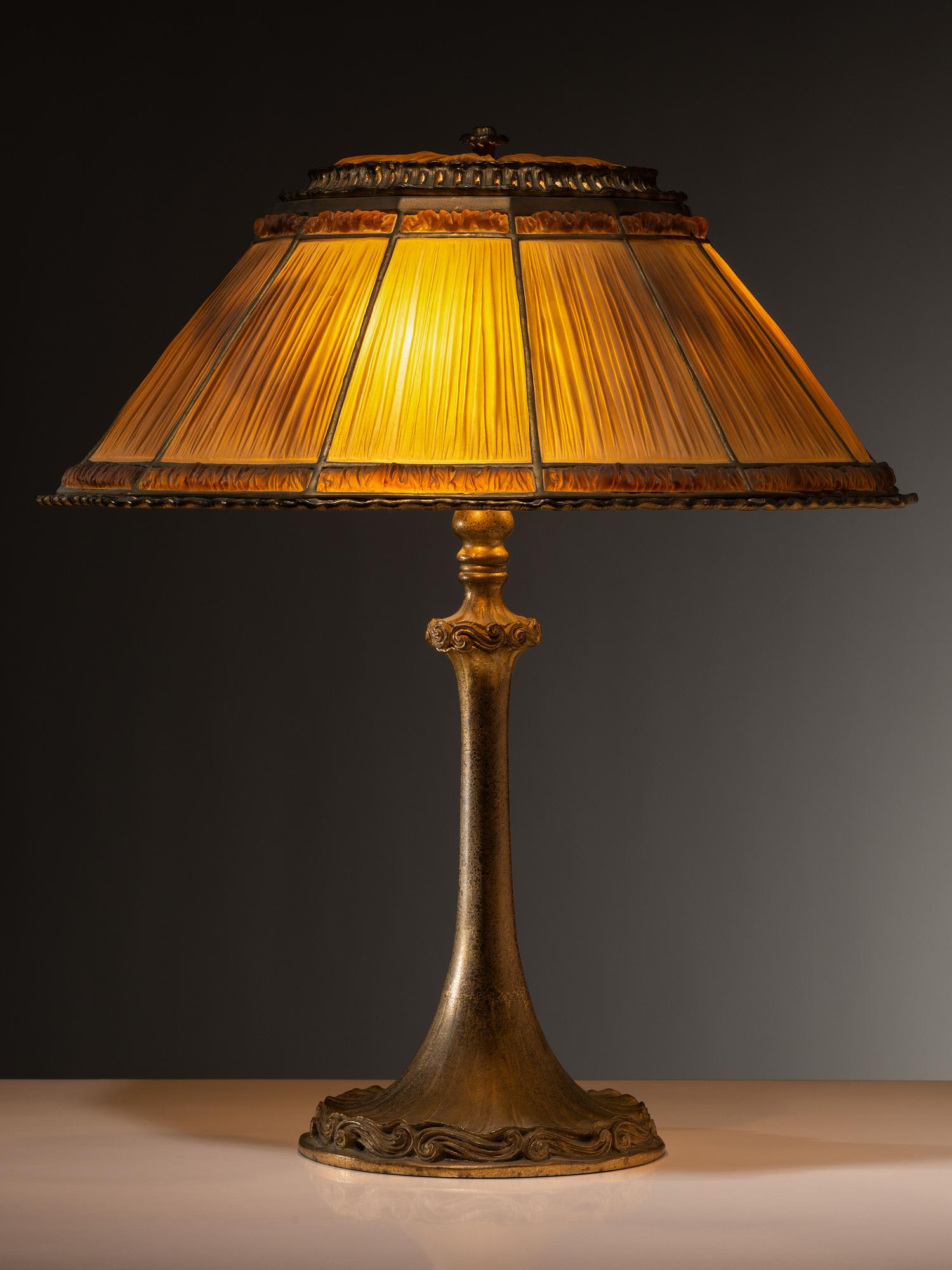 Linenfold Table Lamp