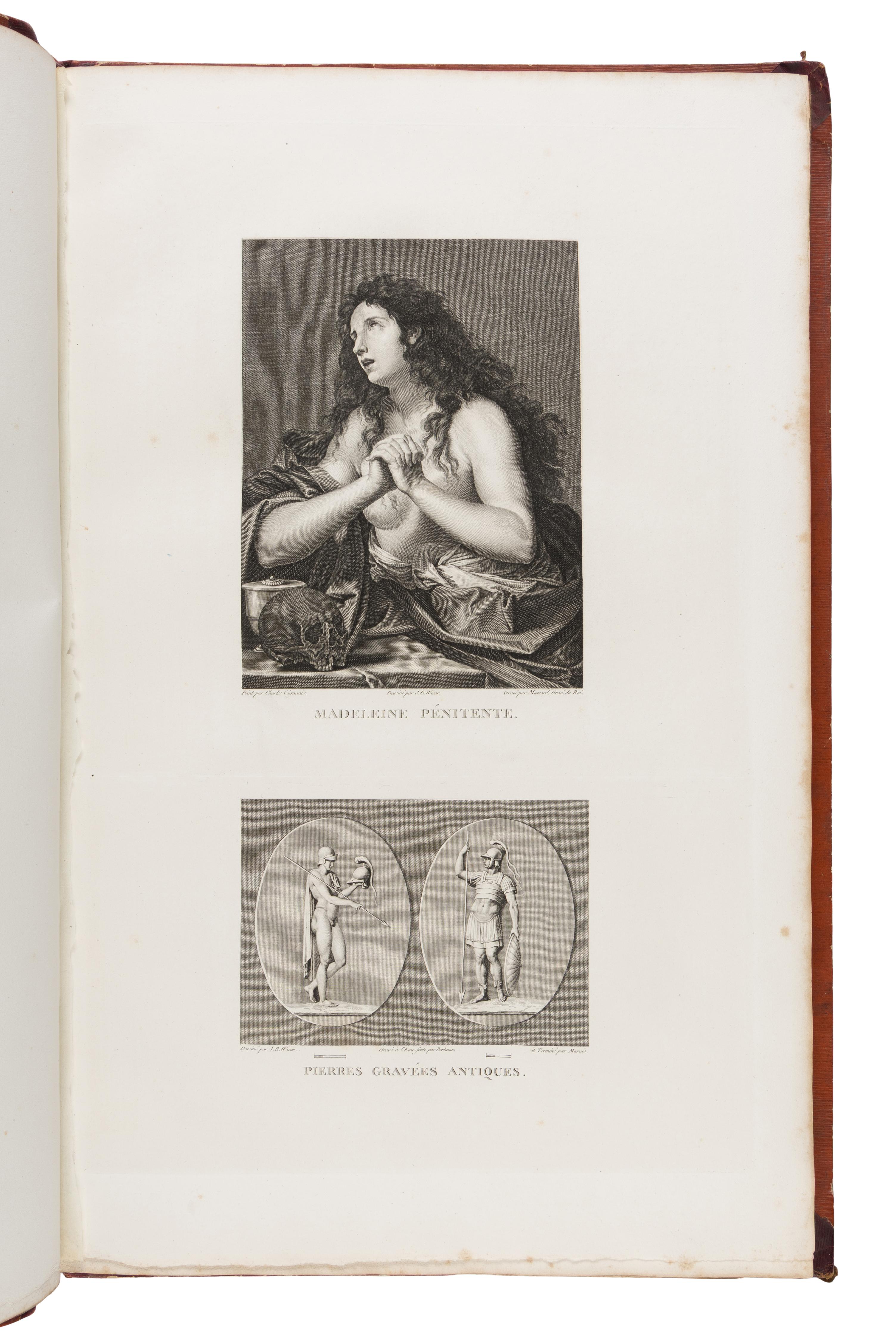 Mongez, Antoine (1747-1835). Tableaux, Statues, Bas-Reliefs et Camées, de la Galerie de Florence, et du Palais Pitti.. . Paris: Lacombe; and L. J. Masquelier, 1789-1807.
