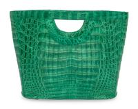 Nancy Gonzalez Green Crocodile Tote