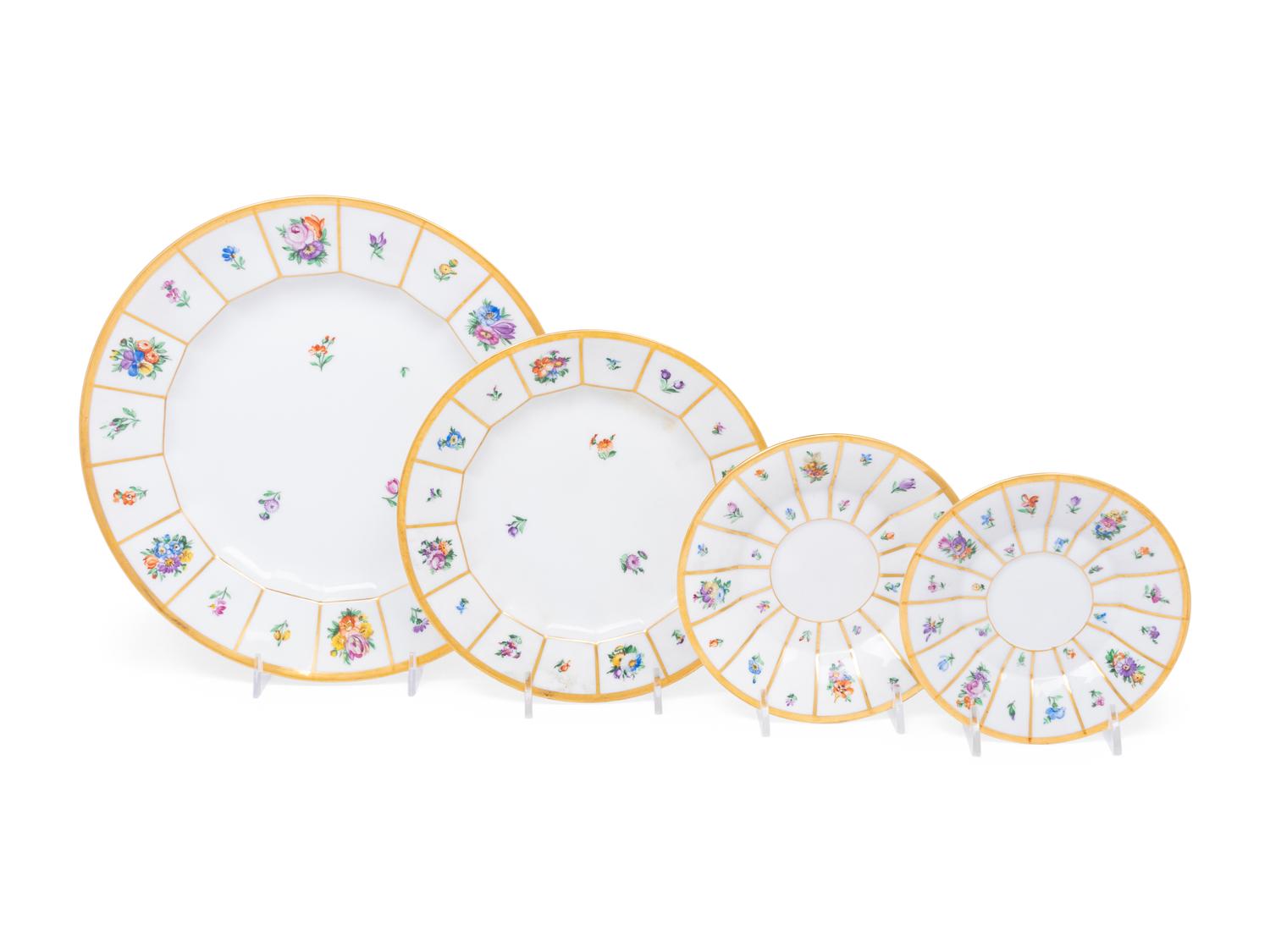 A Royal Copenhagen Porcelain Dinner Service