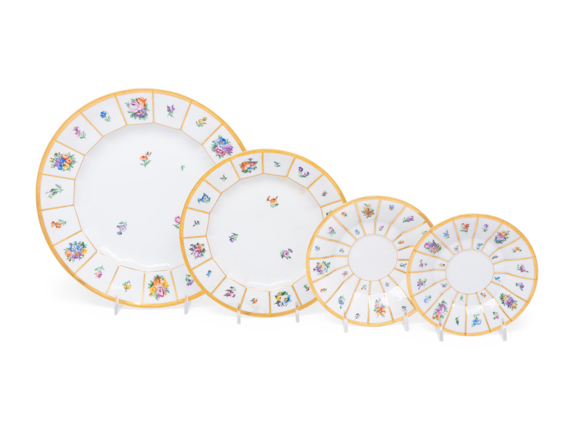 A Royal Copenhagen Porcelain Dinner Service