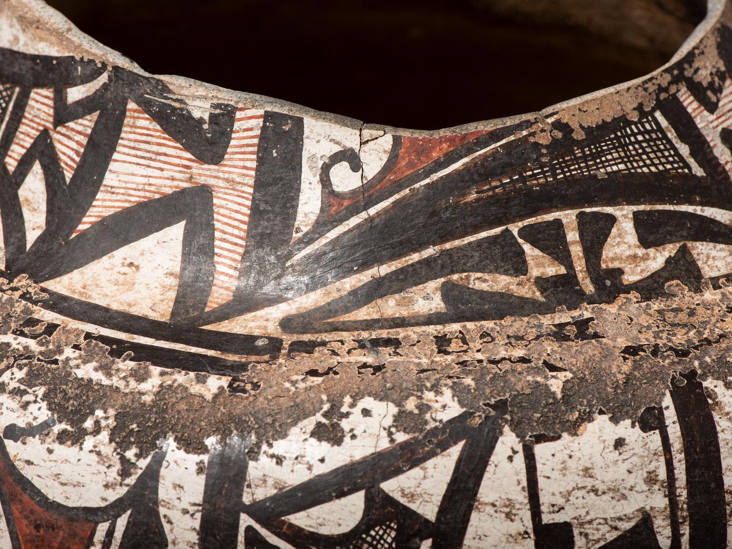 Zuni Polychrome Pottery Olla