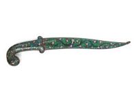 A Mughal Style Enameled Dagger