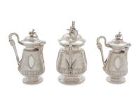 An American Aesthetic Movement Six-Piece Coin Silver Tea and Coffee Service