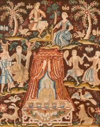 An English Needlepoint Panel
