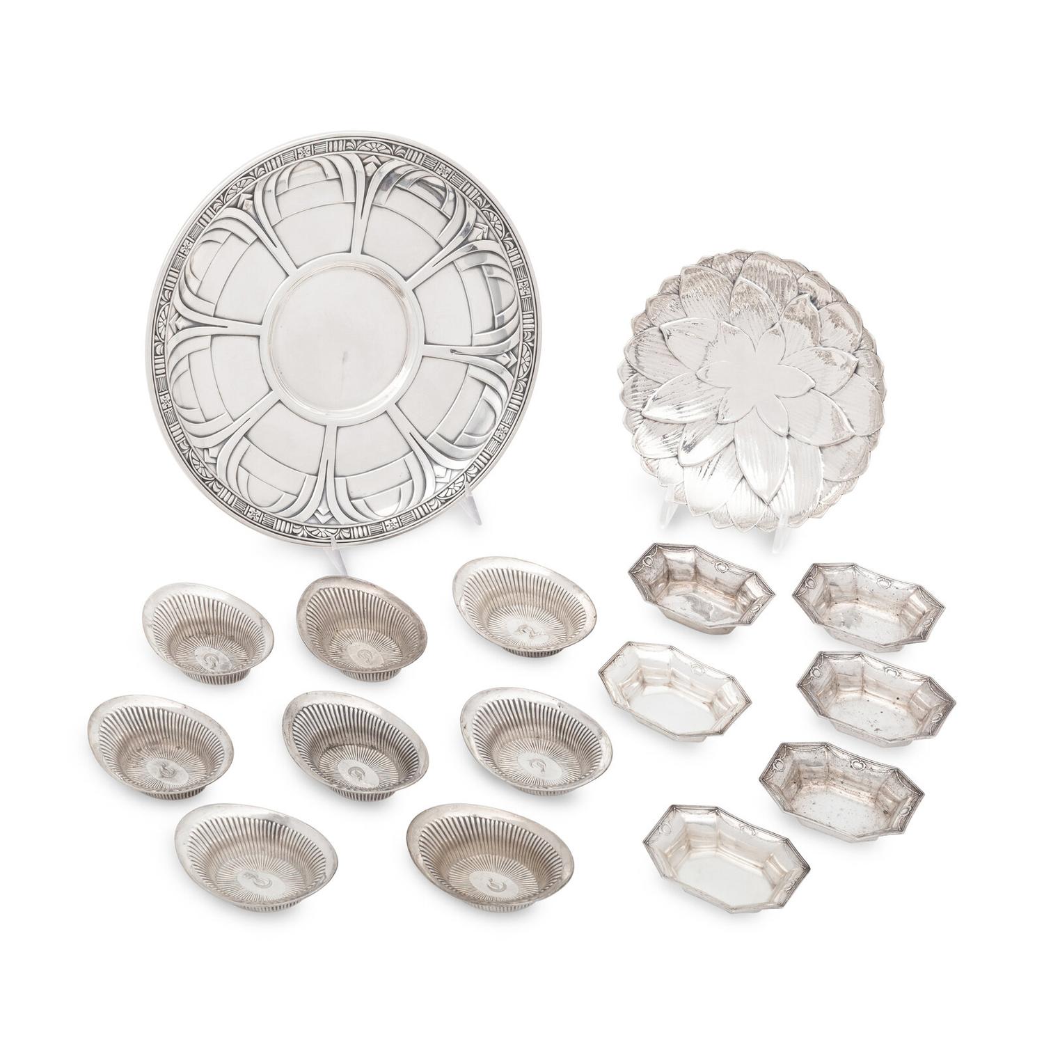 A Group of Fifteen American Silver Table Articles