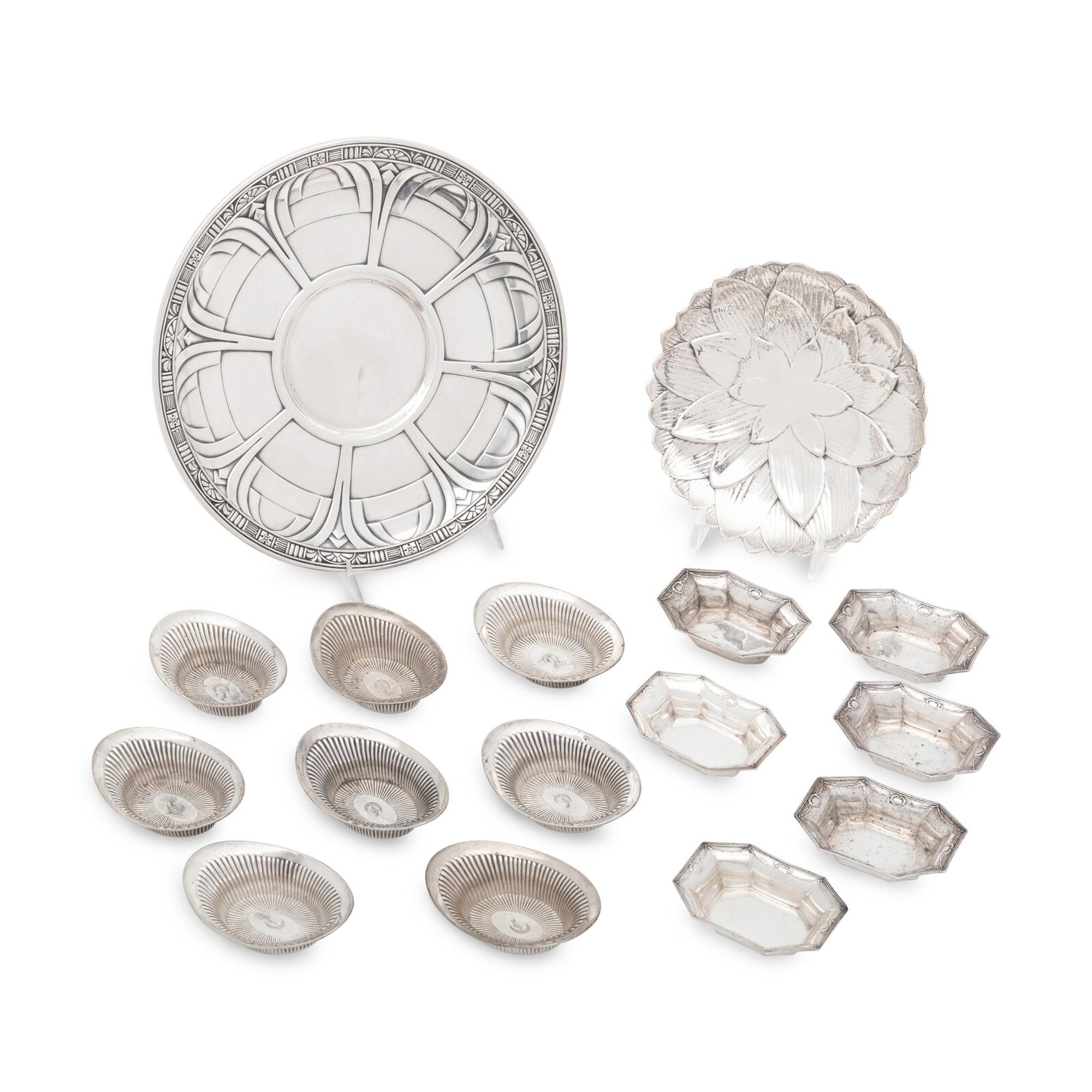A Group of Fifteen American Silver Table Articles