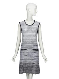 CHANEL, SLEEVELESS GRADIENT KNIT DRESS