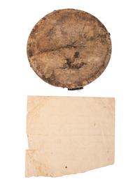 Private William March, Company A, 23rd New York Volunteer Infantry Regiment, KIA at Falmouth, VA. A group of items highlighted by remnant of March's Model 1858 forage cap, recovered from the arsenal explosion that killed him.