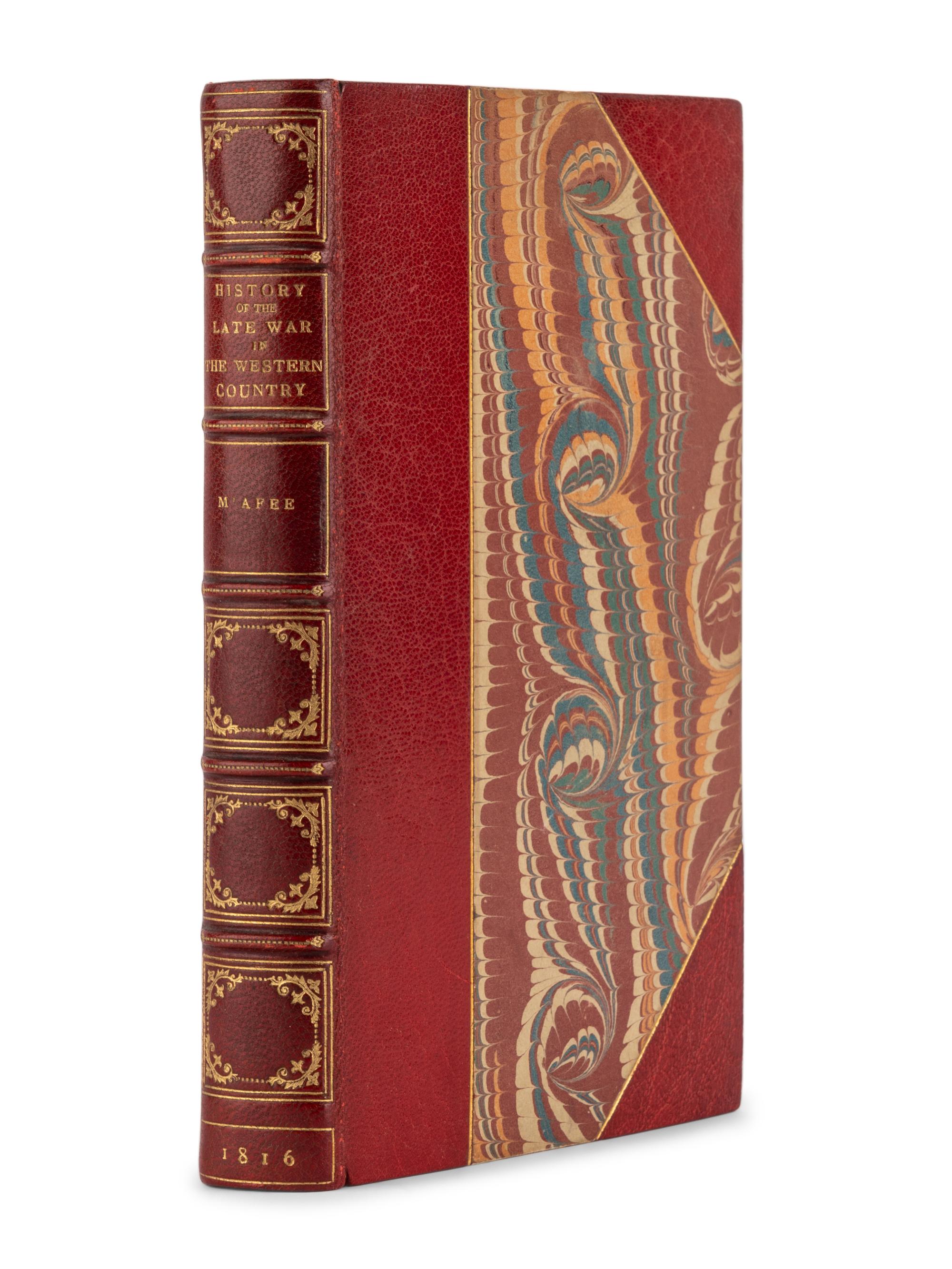 [WESTERN EXPANSION] -- [McAFEE, Robert Breckinridge (1784-1849)]. A History of the Late War in the Western Country . Lexington, Kentucky: Worsley & Smith, 1816.