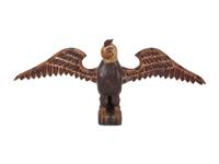 Three Carved and Polychrome Painted Wood Eagles