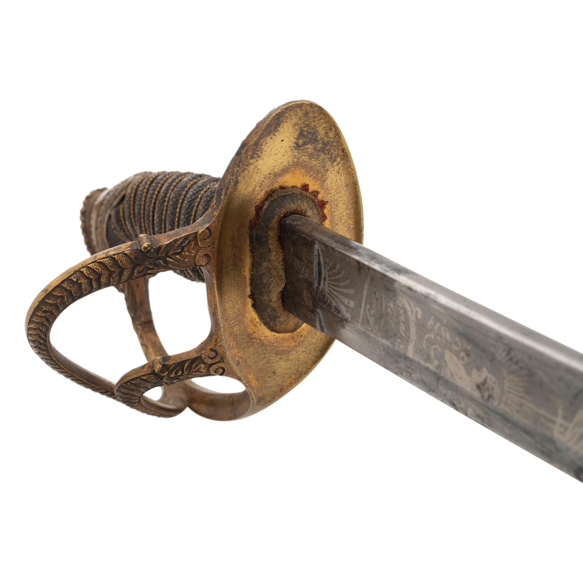 Published Tomes, Son & Melvain Field Grade Cavalry Officers' Sword Presented to Lt. Col. S.M. Fuller - 4th Maine Infantry