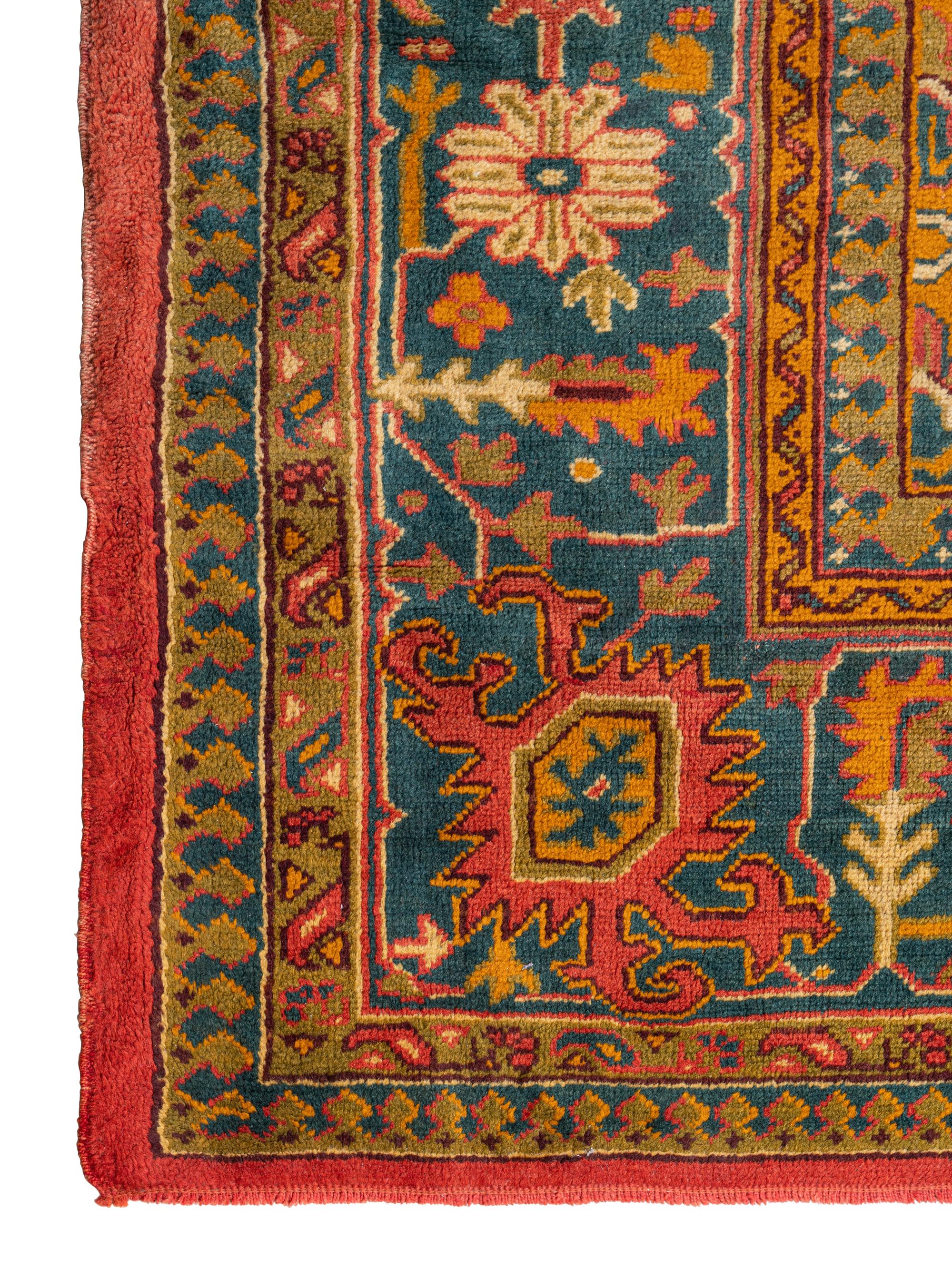 A Turkish Oushak Wool Rug