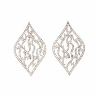 DIAMOND AND WHITE GOLD EARRINGS