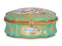 A French Gilt Bronze Mounted Porcelain Box — 19TH CENTURY