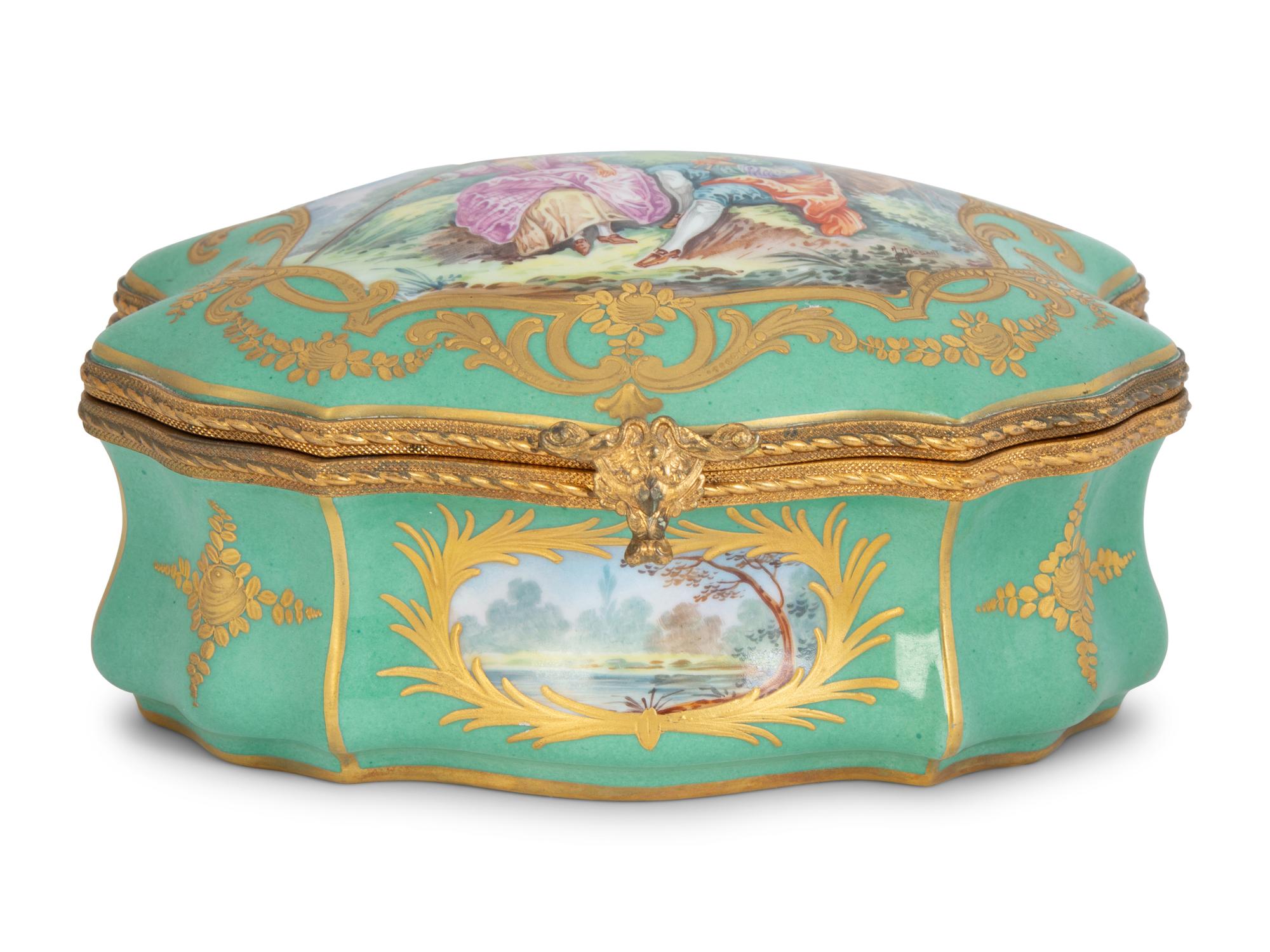 A French Gilt Bronze Mounted Porcelain Box — 19TH CENTURY