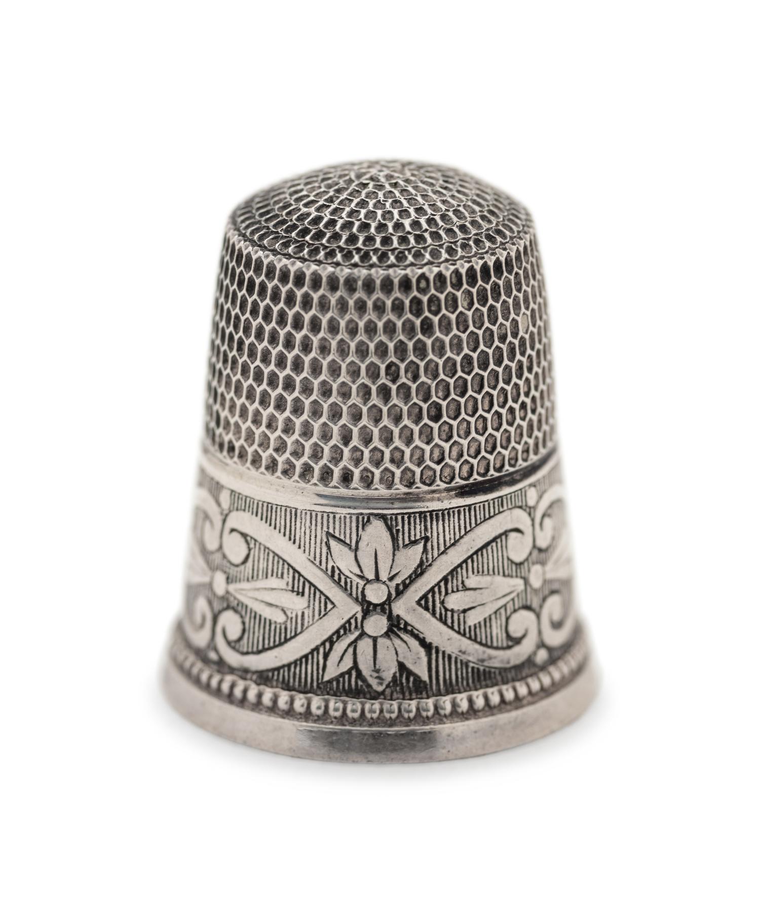 A Collection of Silver Thimbles