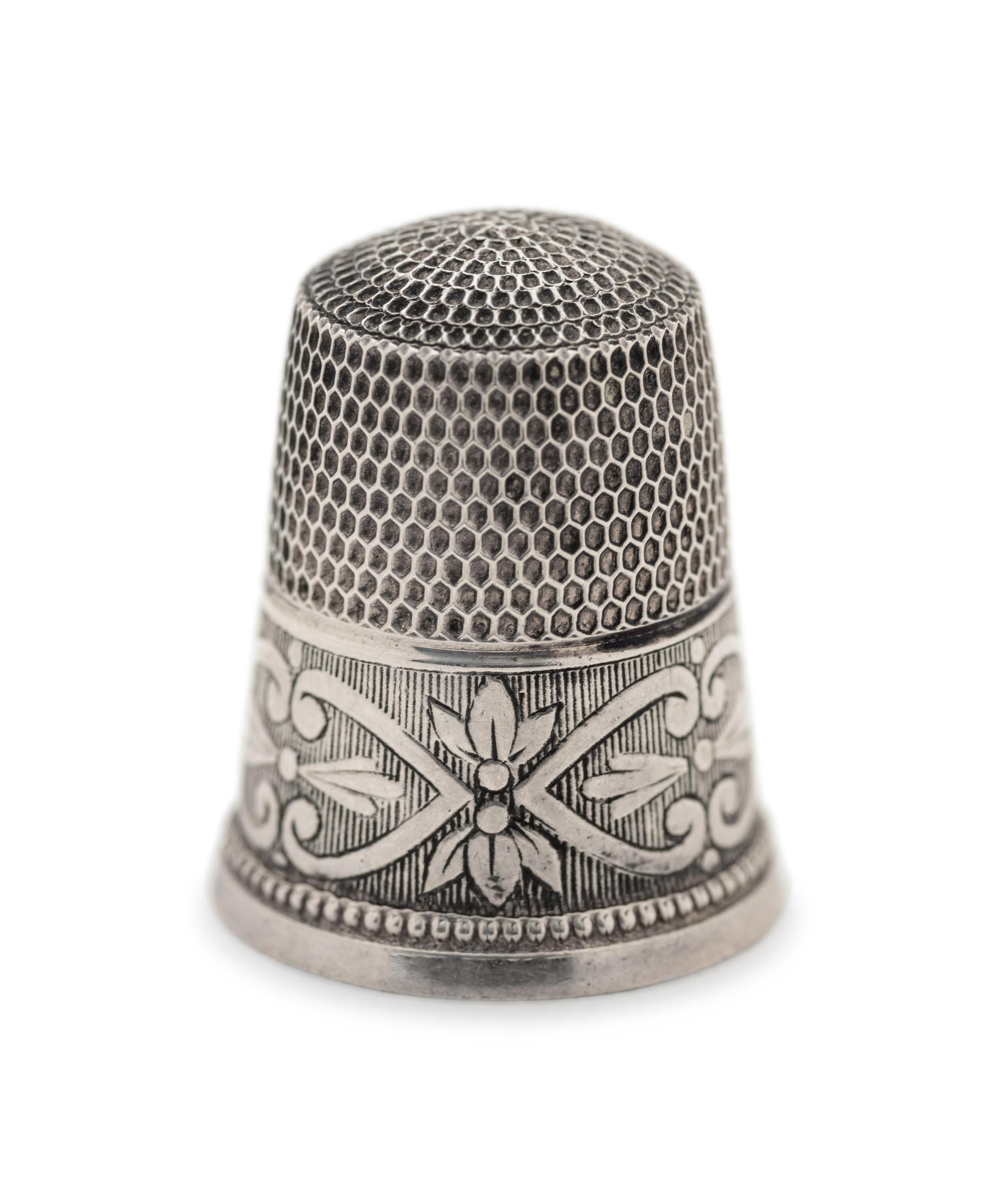 A Collection of Silver Thimbles