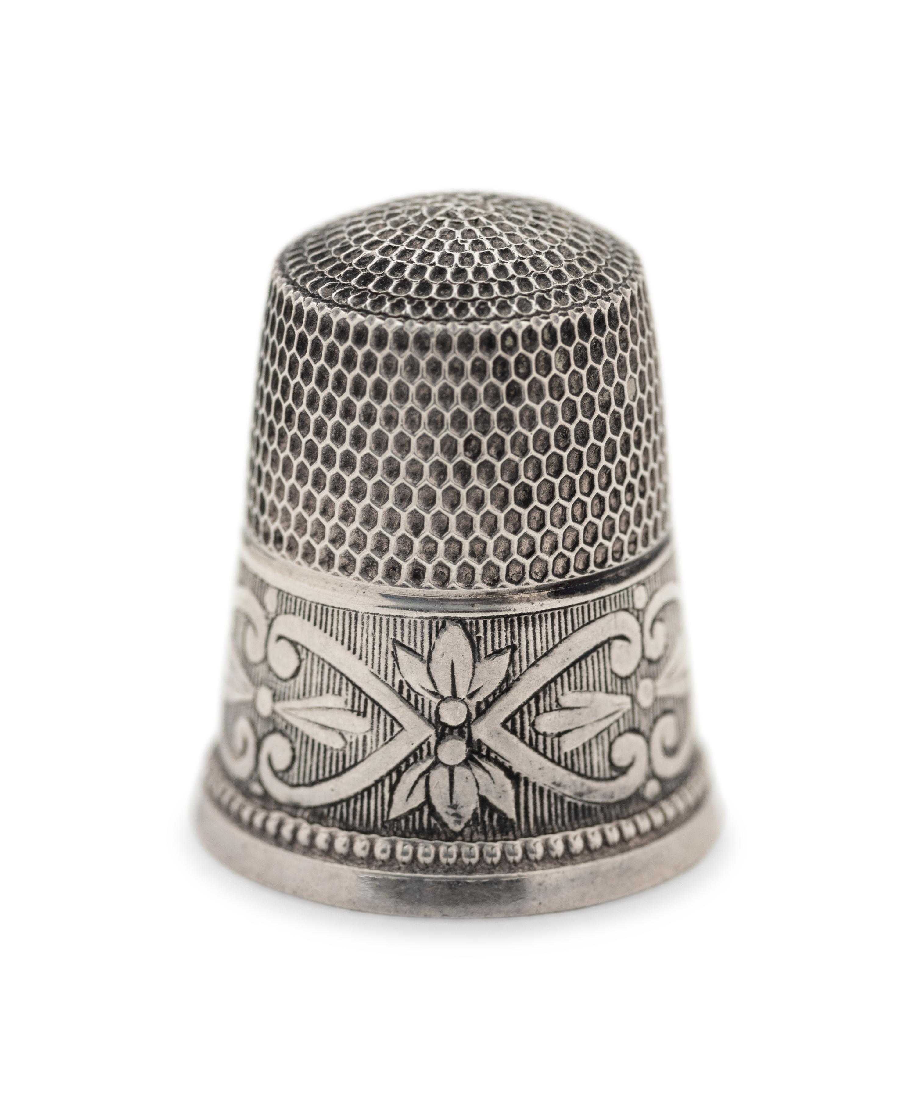 A Collection of Silver Thimbles