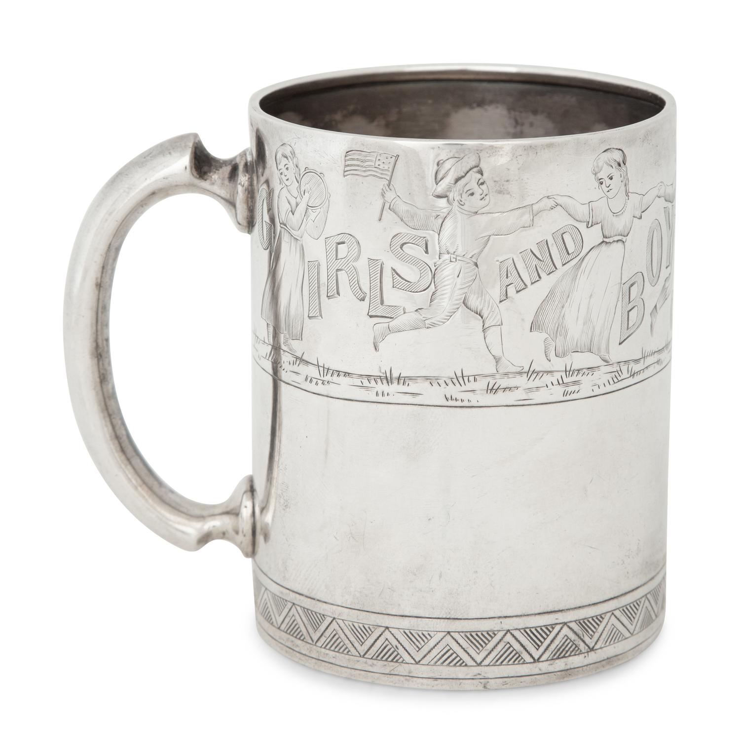Two American Silver Mugs