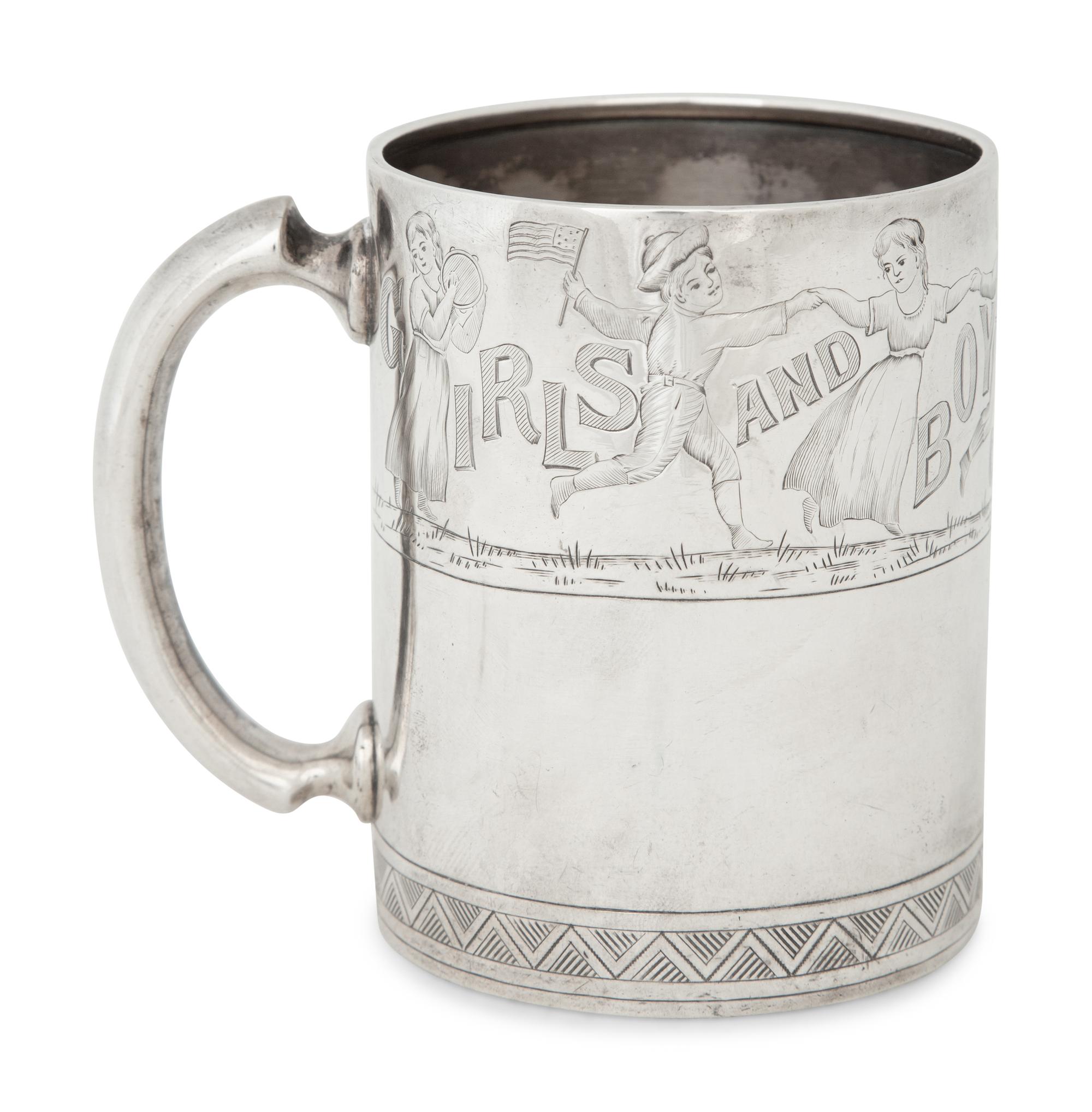 Two American Silver Mugs
