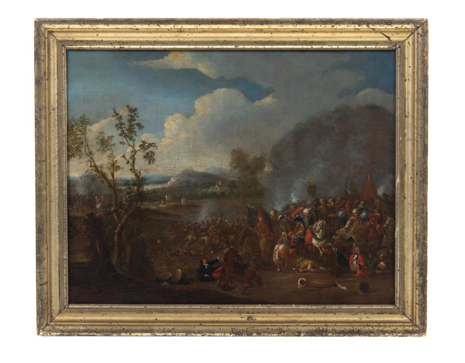 Style of Philips Wouwerman, (Dutch, 17th Century), Untitled (Cavalry Battle)