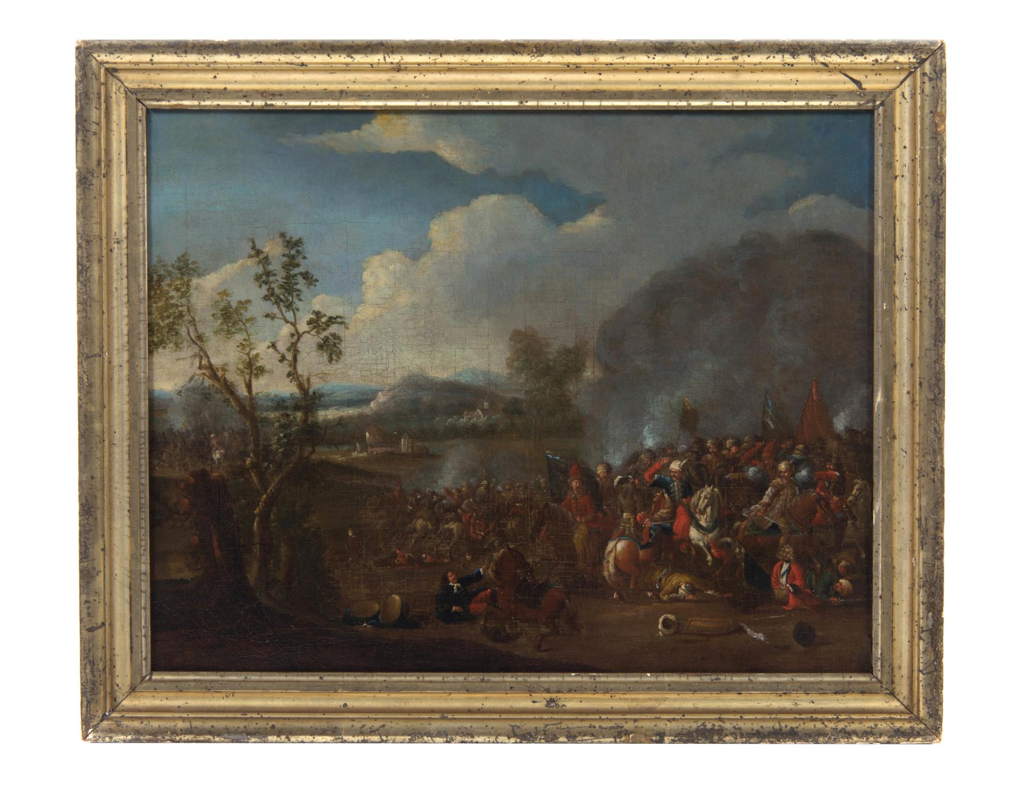 Style of Philips Wouwerman, (Dutch, 17th Century), Untitled (Cavalry Battle)