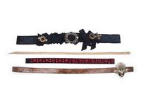 Four Designer Belts by Valentino and Dolce & Gabbana