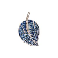 SAPPHIRE AND DIAMOND PENDANT/BROOCH