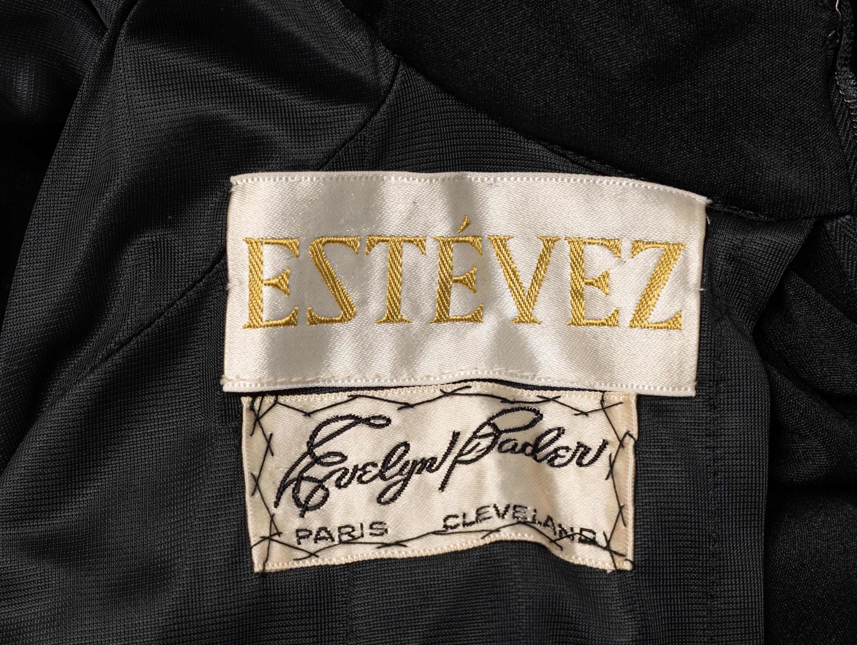 Estévez, Black Jersey Halter Dress