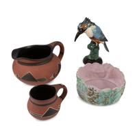 Four Pieces of American Art Pottery