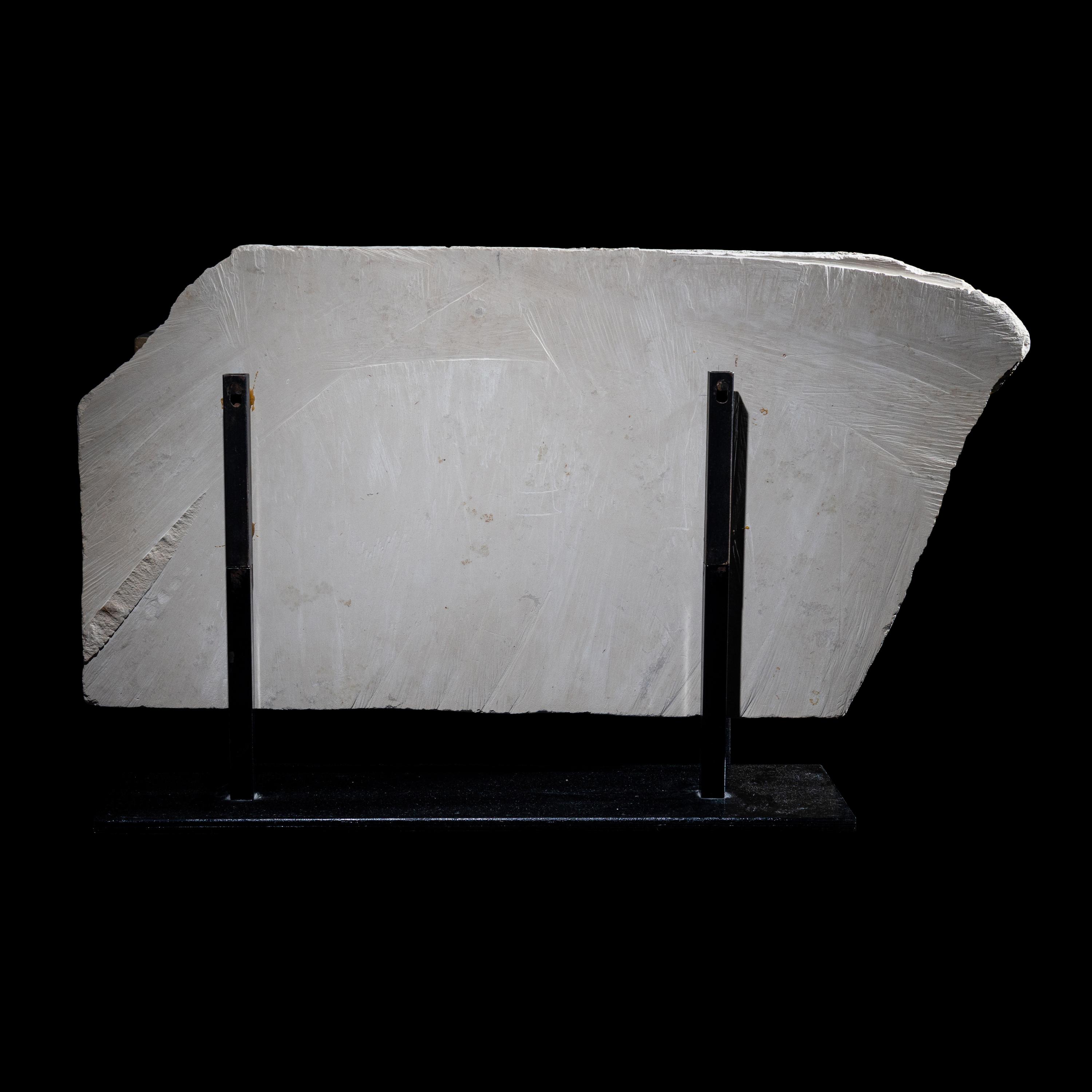 An Egyptian Polychrome Limestone Relief Fragment