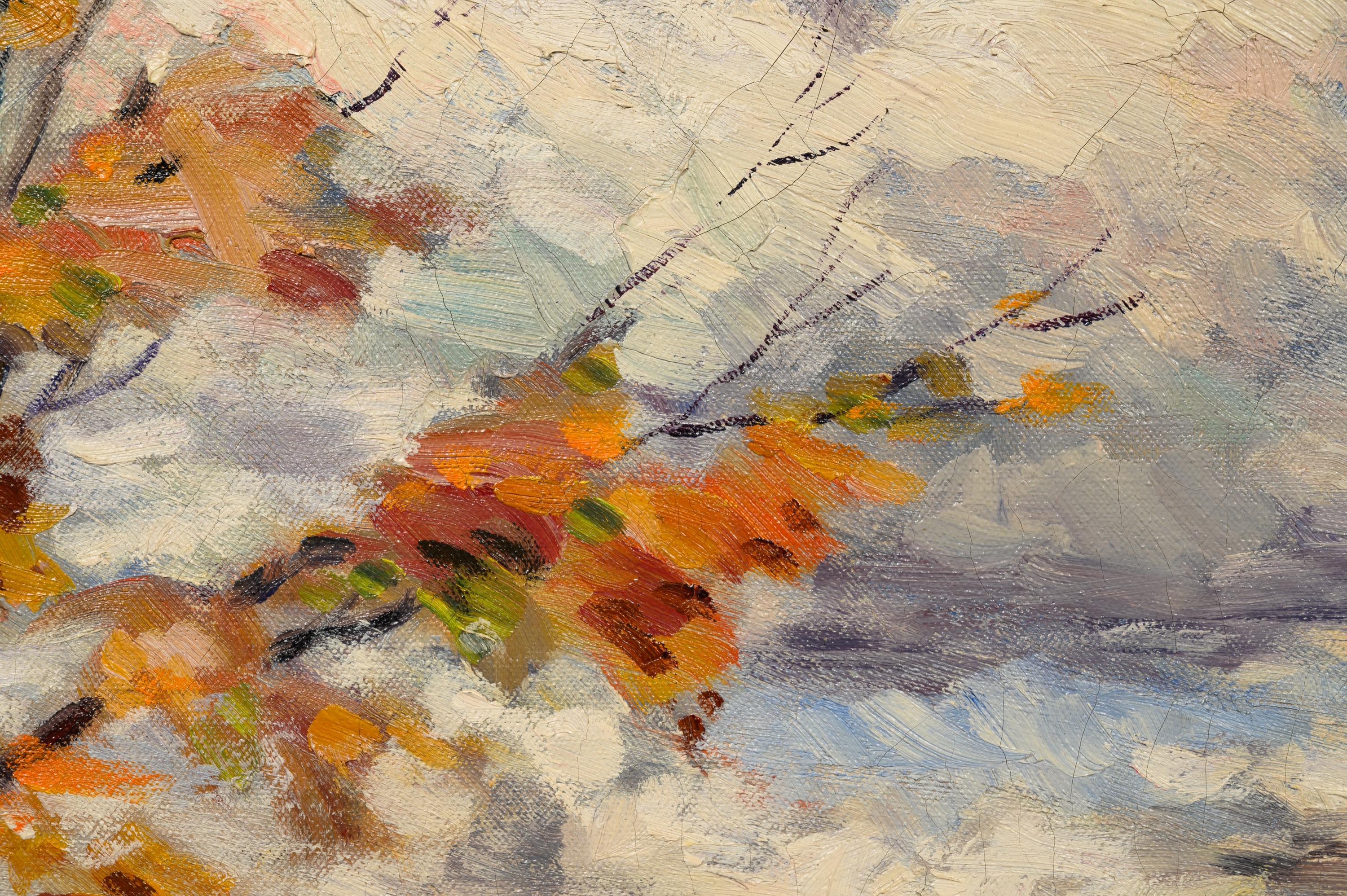 Sweeping Landscape with Tree and Mountains