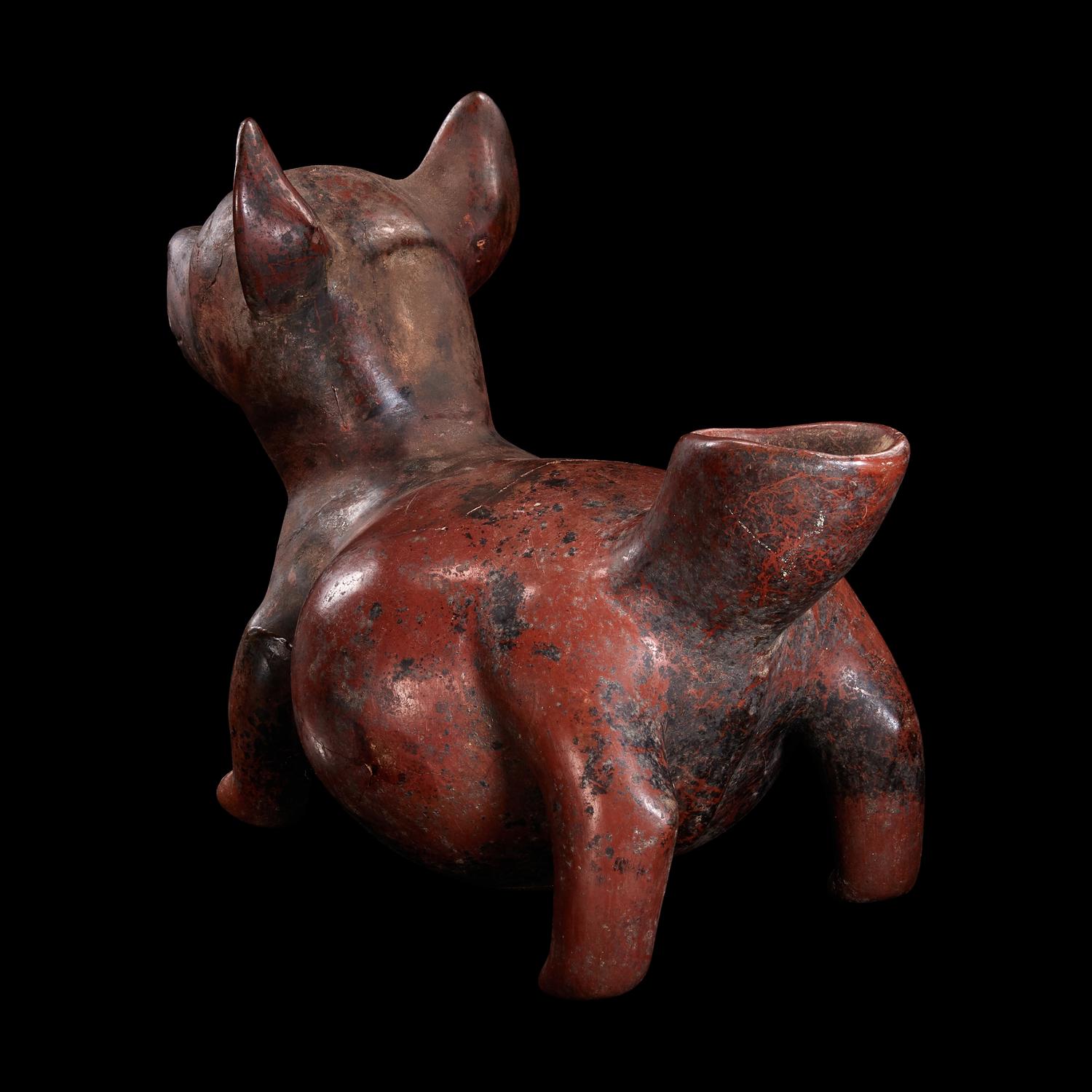 A Colima Dog Effigy Vessel