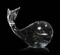 A Group of Five Glass Animal Figurines