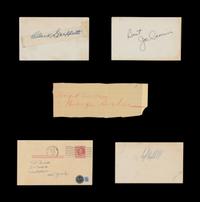 A Collection of Vintage Baseball Hall of Fame Signed Autograph Cuts (Beckett Authentication Services)