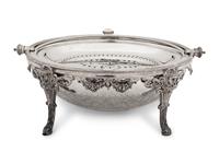 A Group of English Five Silver-Plate Serving Pieces