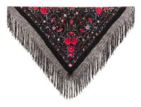 Three Fringed Silk Shawls, 1920-30s