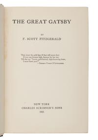 FITZGERALD, F. Scott (1896-1940). The Great Gatsby . New York: Charles Scribner's Sons, 1925.