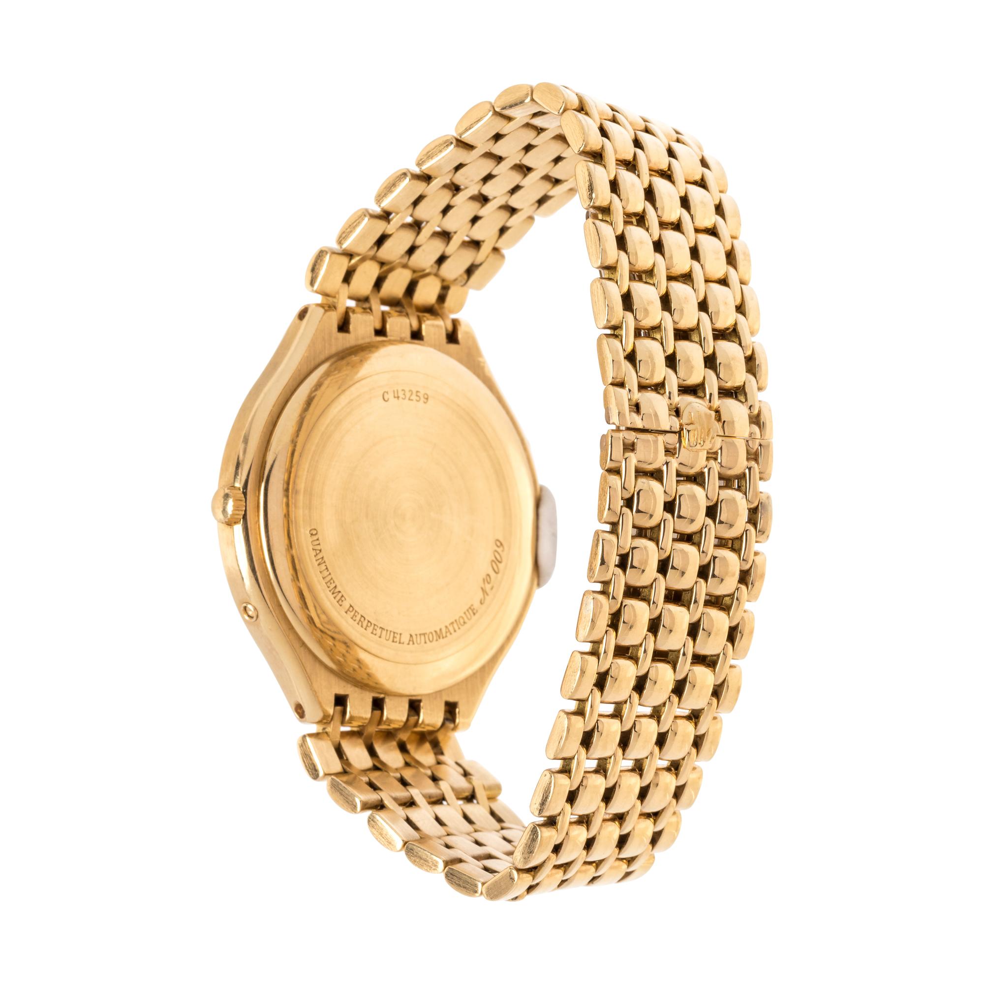 AUDEMARS PIGUET, 18K YELLOW GOLD LIMITED EDITION 'QUANTIEME PERPETUEL AUTOMATIQUE' WRISTWATCH