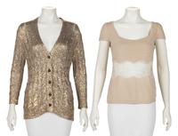 Two Knit Tops: One Oscar de la Renta, One Valentino, 2000s