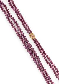 RUBY BEAD NECKLACE