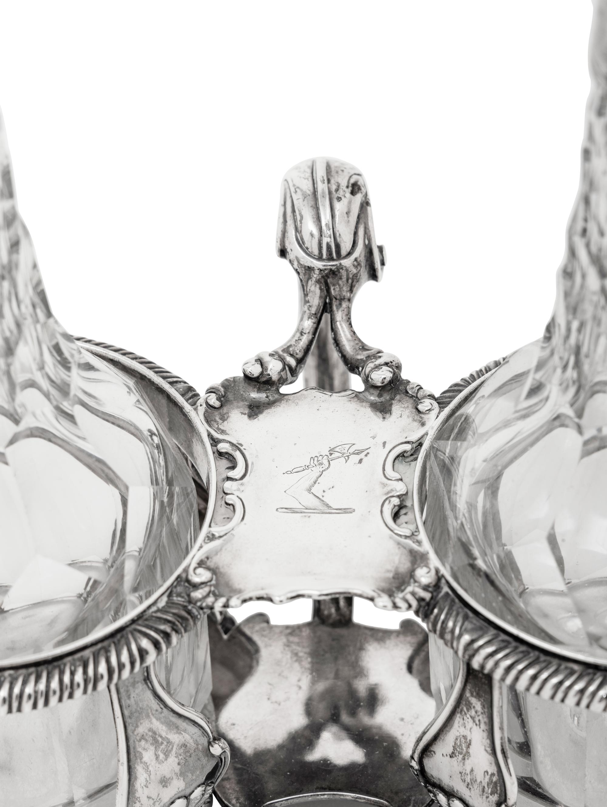A George III Silver Cruet Stand