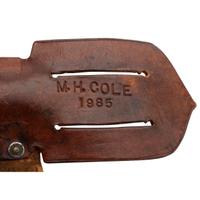 Rare MH Cole Skinning Knife Book Archive with Two Knives, MH Cole Scabbards and Original Publication Illustrations and More