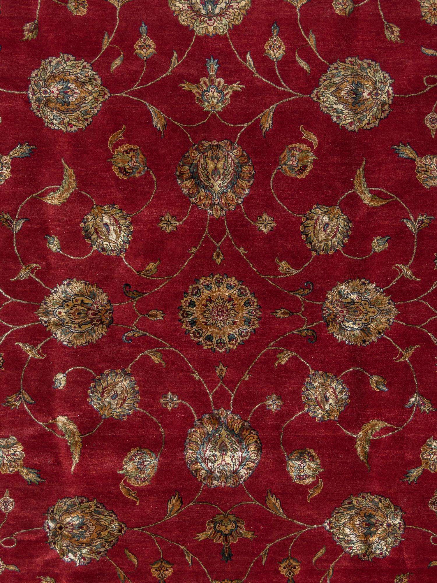 An Indian Wool and Silk Rug