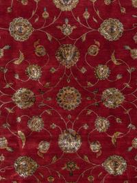 An Indian Wool and Silk Rug
