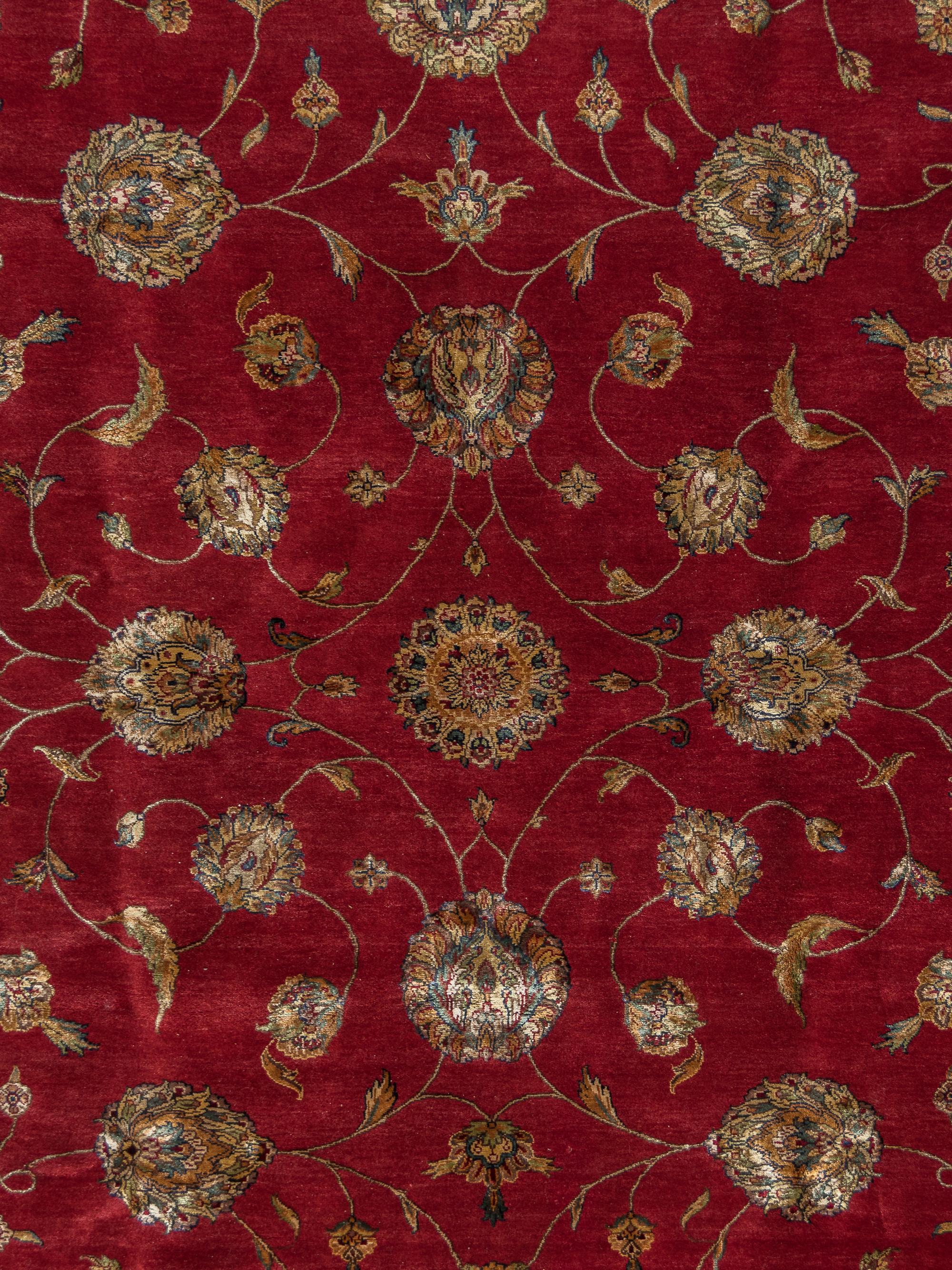 An Indian Wool and Silk Rug