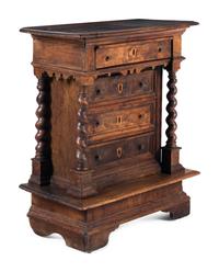 A Spanish Baroque Walnut Side Chest