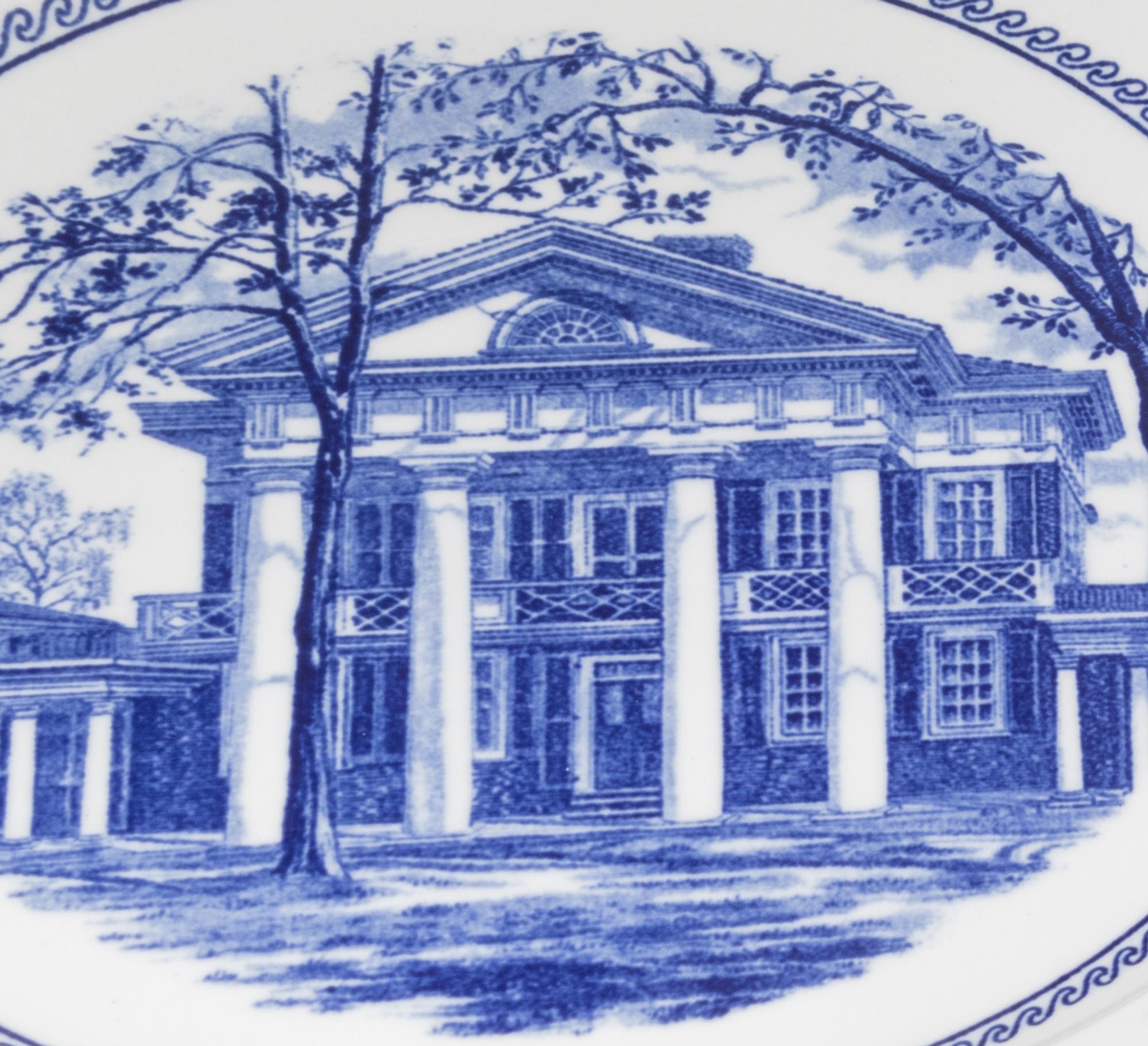 Fifteen Wedgwood Plates of University of Virginia Interest