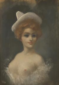 Pál Fried (American/Hungarian, 1893–1976) — Portrait of a Lady in Bust